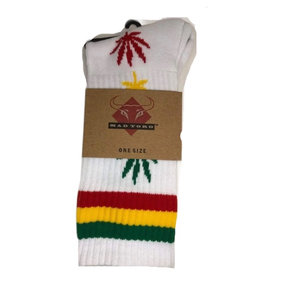 6 Pair Hemp Leaf Socks Mary Jane - Picture 3 of 6